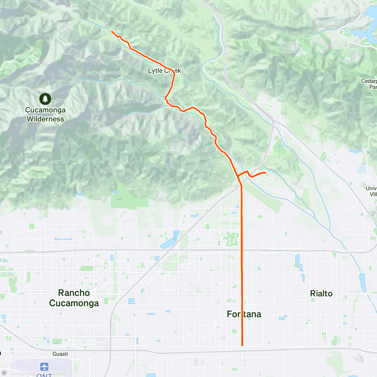 Map of the activity, Morning Ride