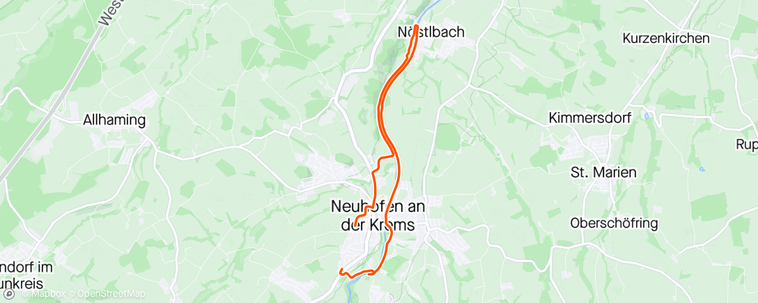 Map of the activity, Gravel-Fahrt am Nachmittag ☀