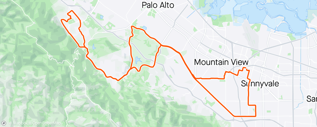 Map of the activity, The Noon Ride