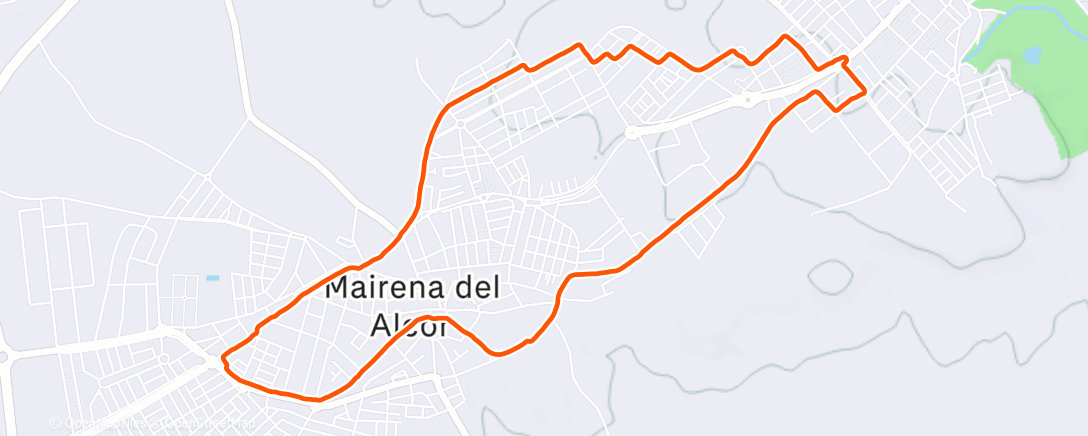 Map of the activity, Caminata a la hora del almuerzo