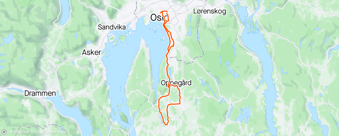 Map of the activity, Omvei til Roleur