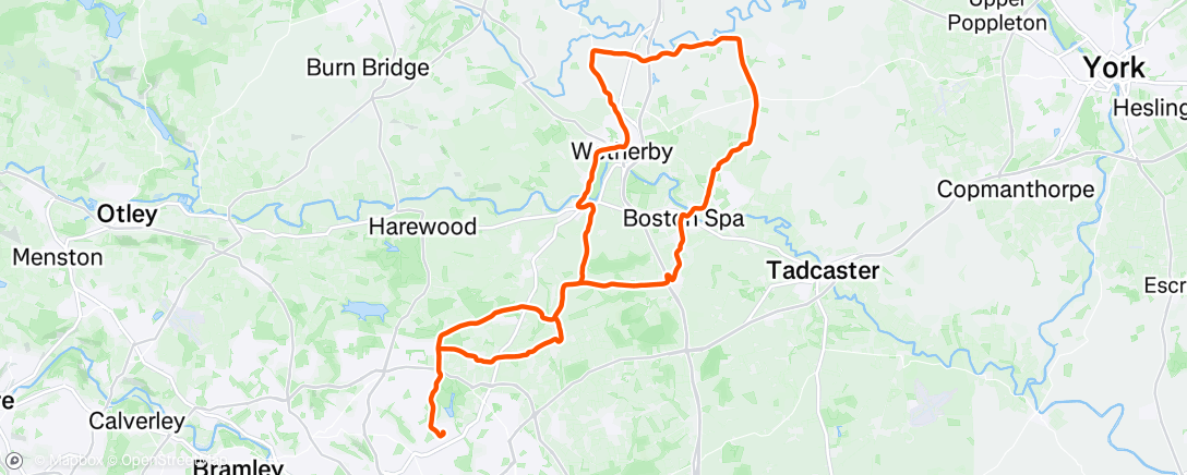 Map of the activity, Morning Ride