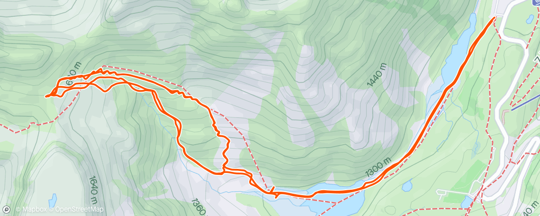 Map of the activity, Herman Saddle backcountry ski