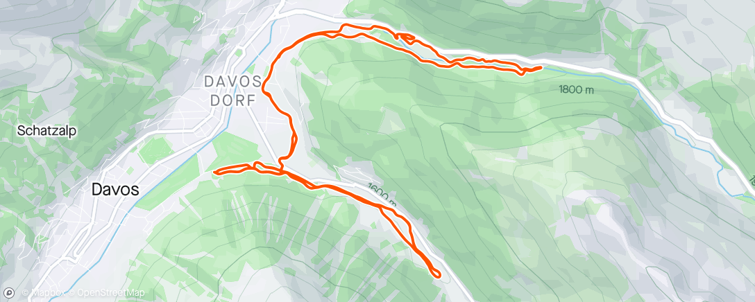 Mapa da atividade, Ski Nordisch am Morgen