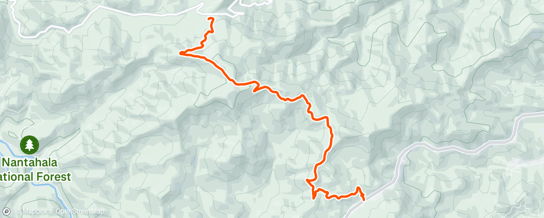 Map of the activity, Morning Hike