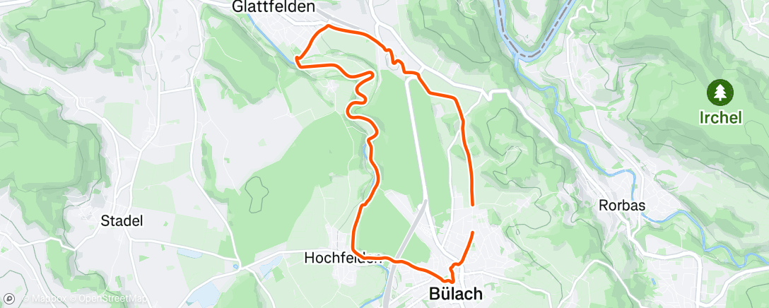 Map of the activity, Gravel-Fahrt am Nachmittag