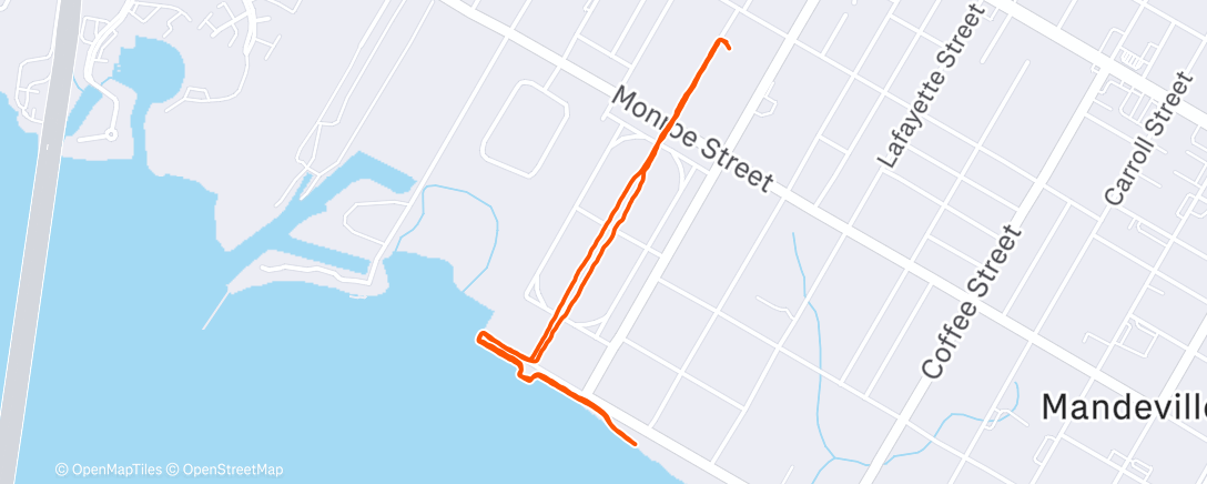 Map of the activity, Morning Walk