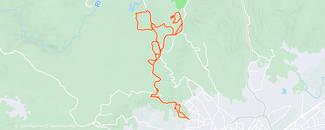 Map of the activity, Morning Mountain Bike Ride