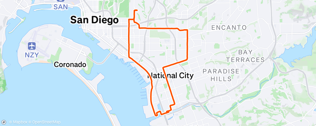 Map of the activity, Lunch Ride