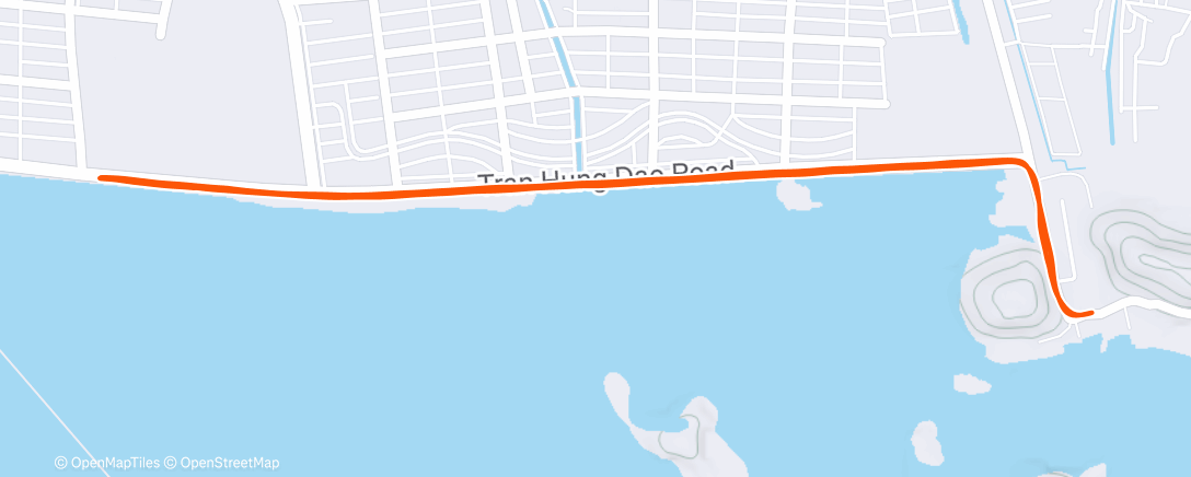 Map of the activity, Evening Run