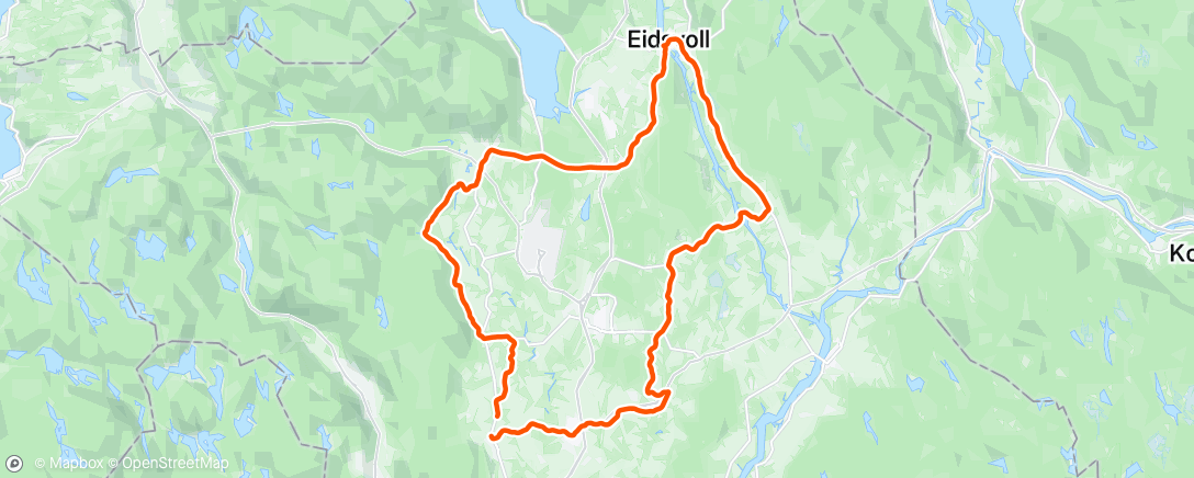 Map of the activity, Lunch Ride
