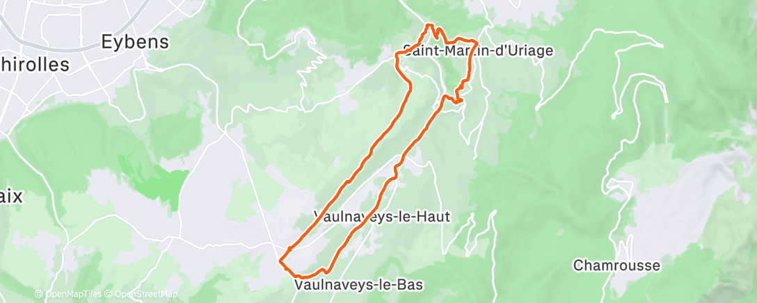 Map of the activity, Éliminer les excès des 2 derniers jours 😅🔥