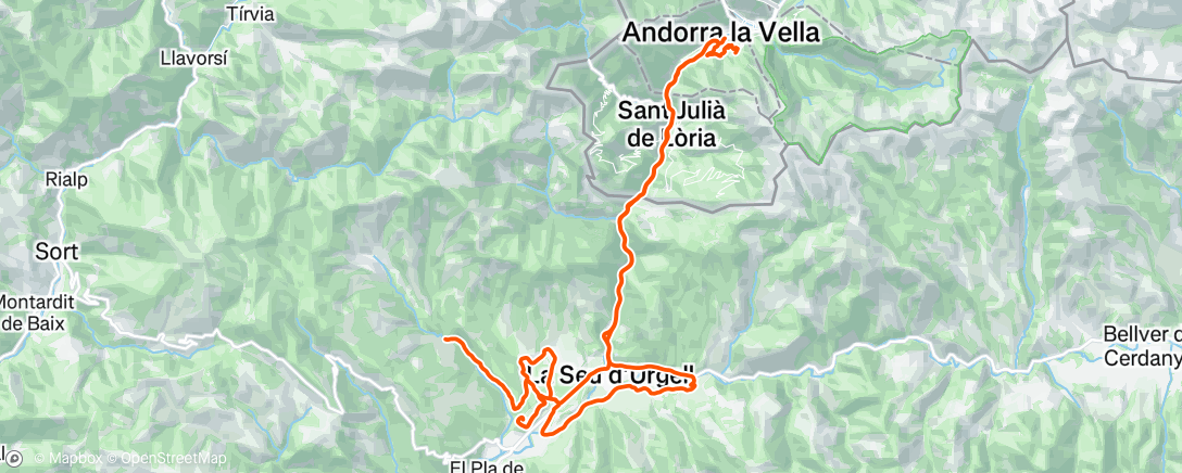 Mapa da atividade, Morning Ride