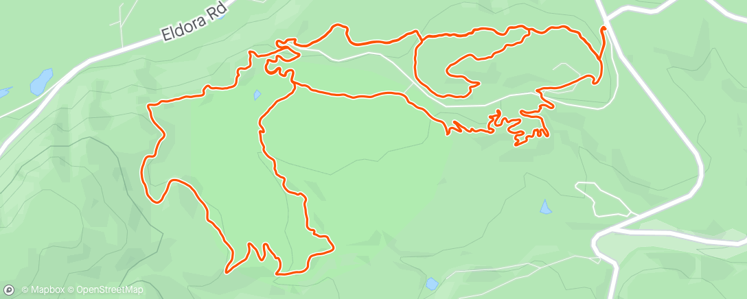 Mapa de la actividad (West Magnolia Loops)