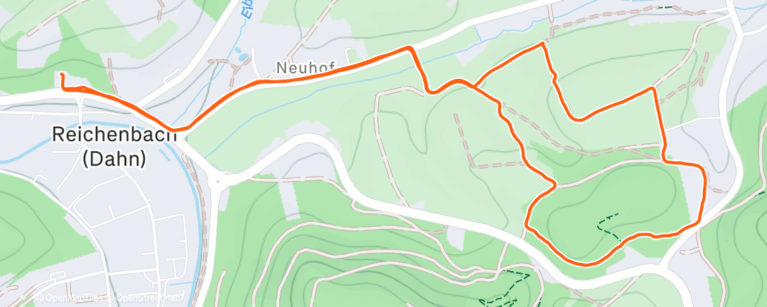 Map of the activity, Wanderung am Nachmittag