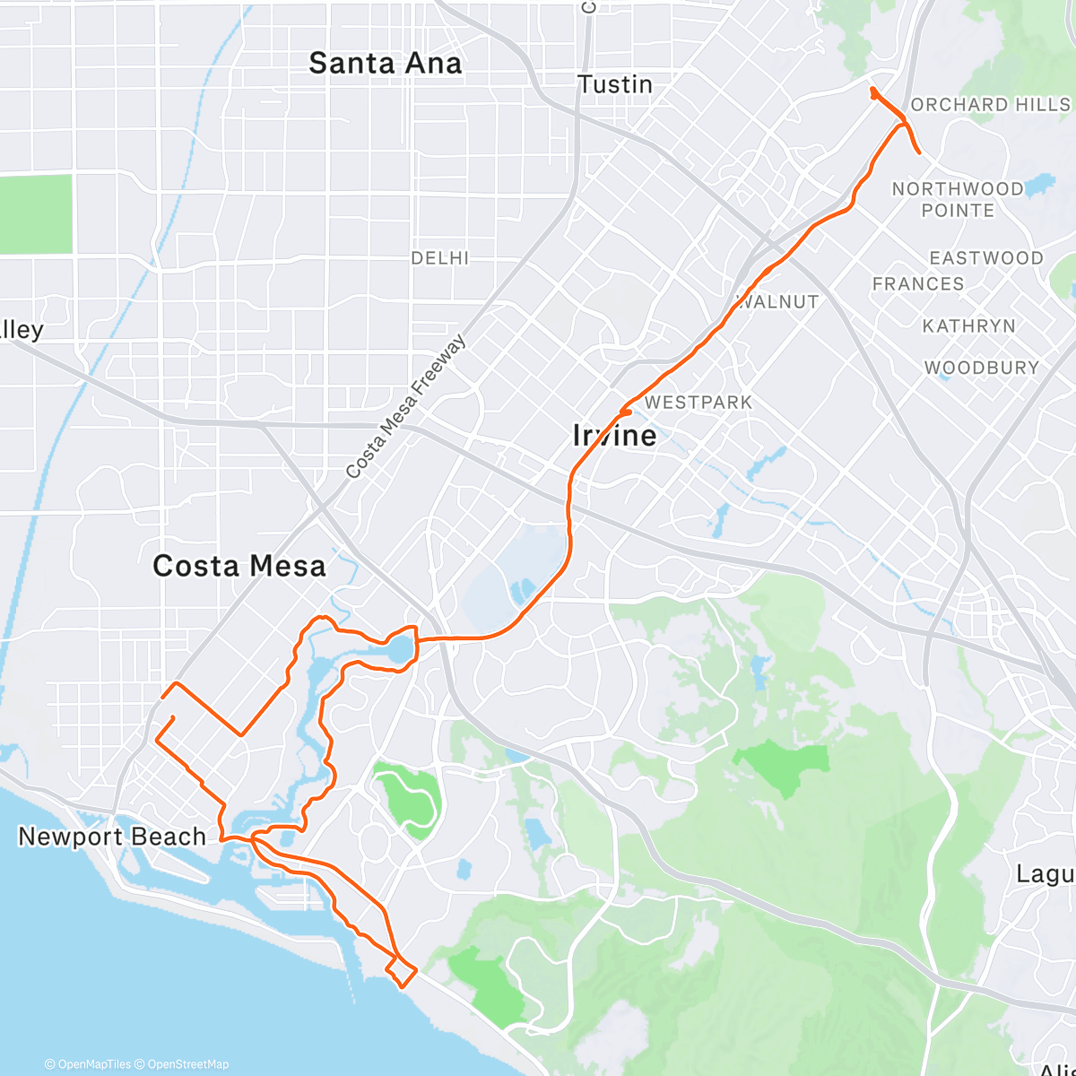 Map of the activity, South Bay Trial with Roland🙌✌️🍁🚴‍♂️