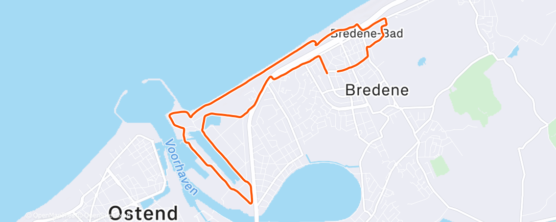 Карта физической активности (Afternoon Run)