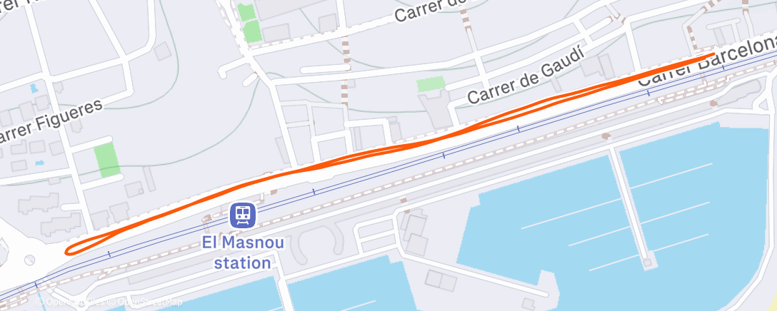 Map of the activity, Полуденный забег