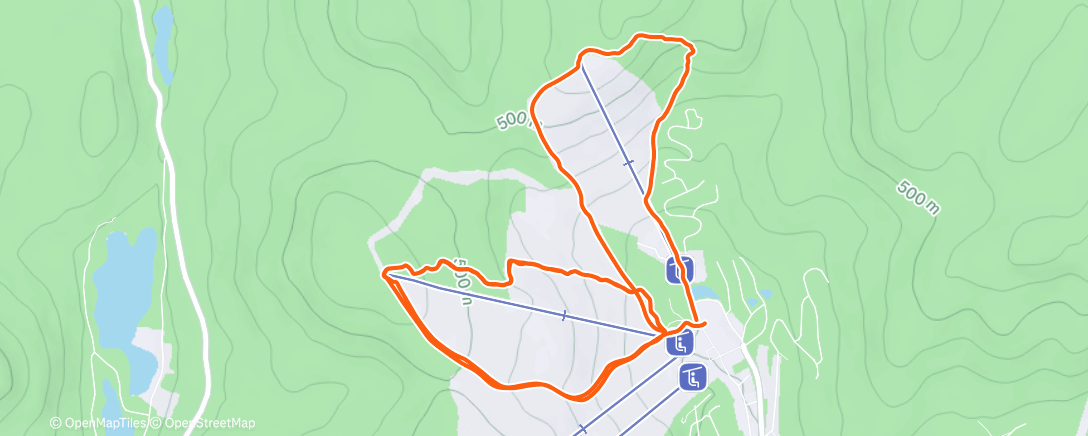 Карта физической активности (Ski de randonnée dans l'après-midi)