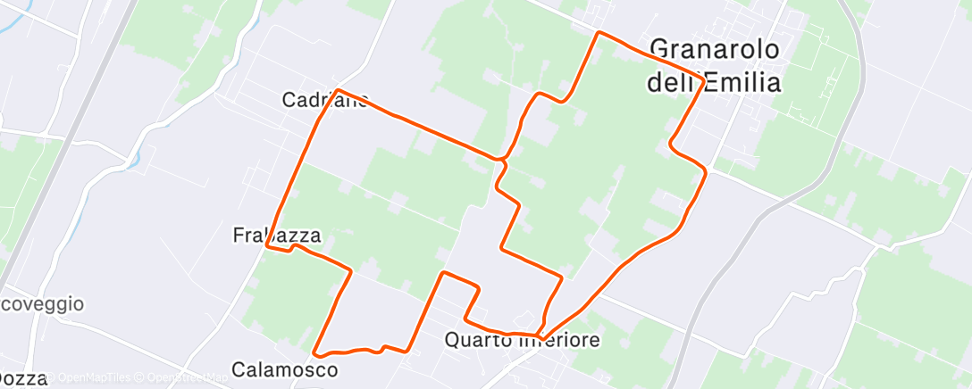 Карта физической активности (Corsa dell'ora di pranzo)