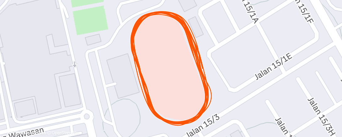 Карта физической активности (Evening Run)