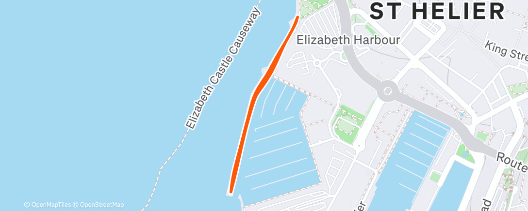 Map of the activity, Morning Run