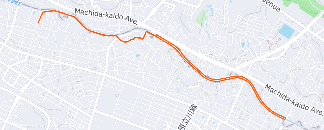 Карта физической активности (Afternoon Run)