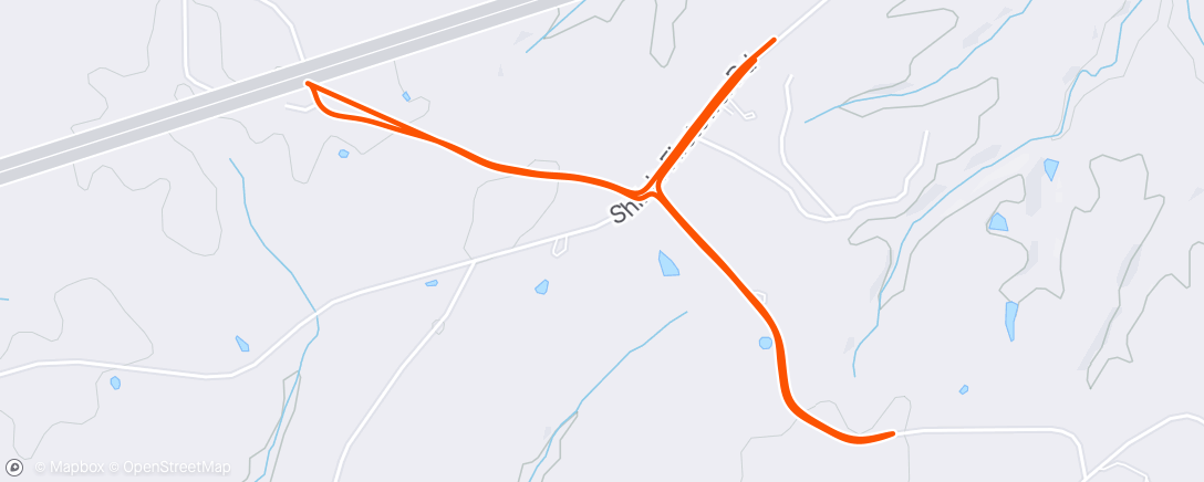 Map of the activity, Morning Run - 3x1600