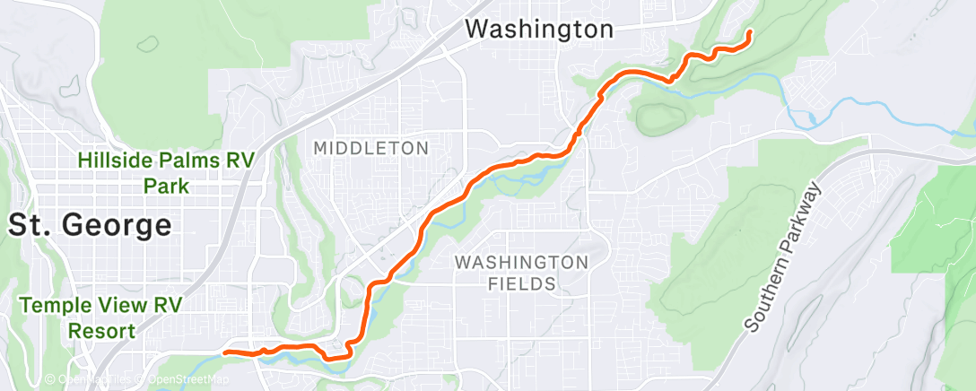 Map of the activity, Warmup-4,3,2-Cooldown