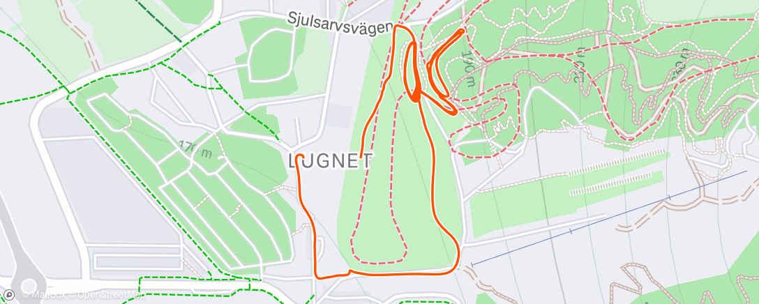 Map of the activity, Afternoon Ride