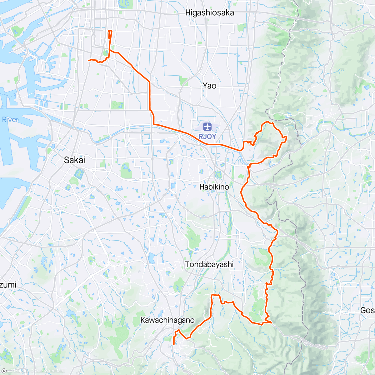 Map of the activity, Mikkaichicho og hjem 🌸