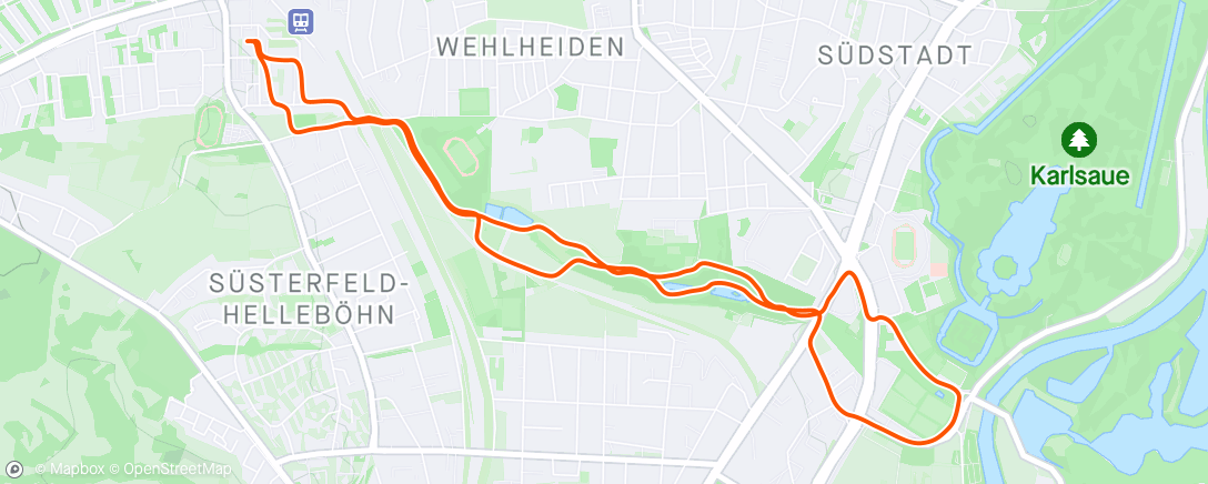 「Traillauf am Morgen」活動的地圖