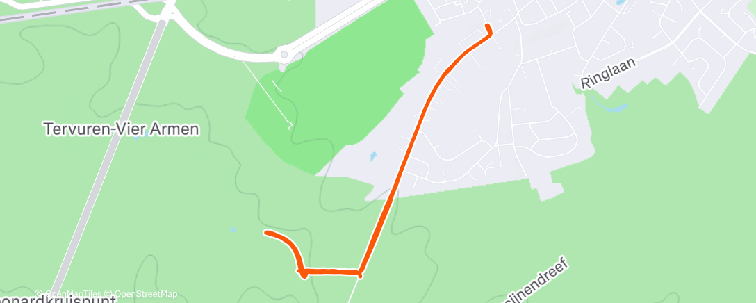 Карта физической активности (Course à pied le matin)