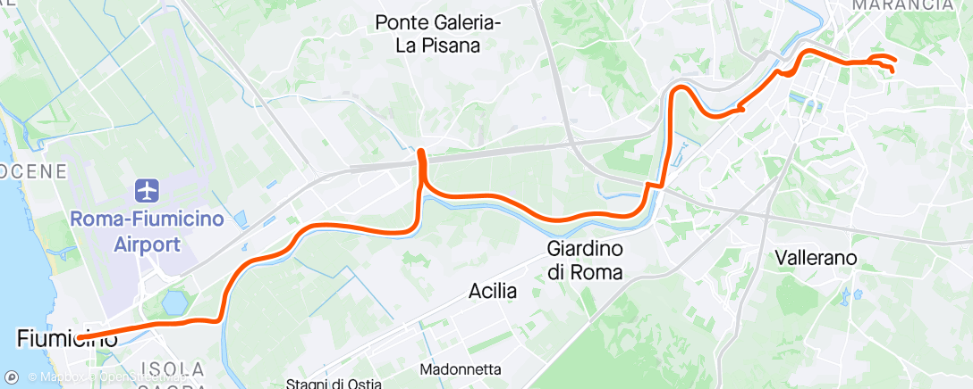 Map of the activity, Casa-Fiumicino-casa
