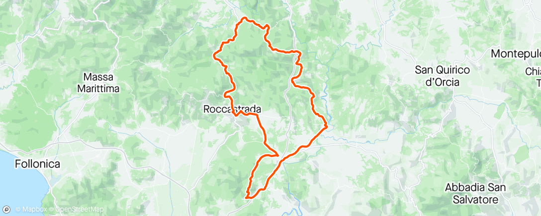 アクティビティ「GF 100 km della ranocchia percorso fondo」の地図
