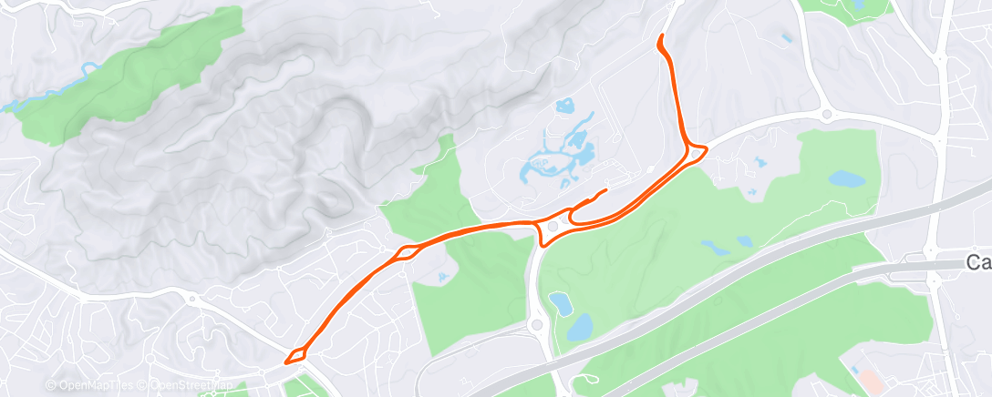 Map of the activity, It’s been awhile between runs.