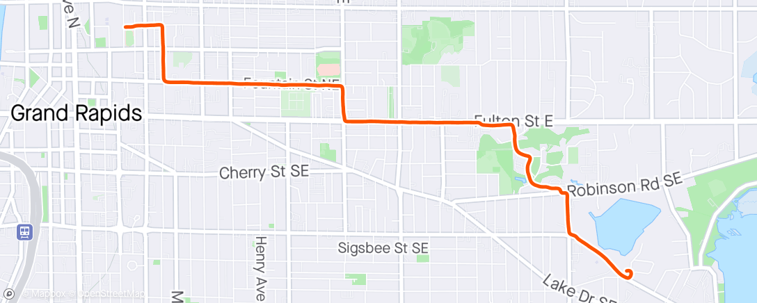 Map of the activity, ☁ Morning Ride - Grand Rapids, Michigan ☁️
