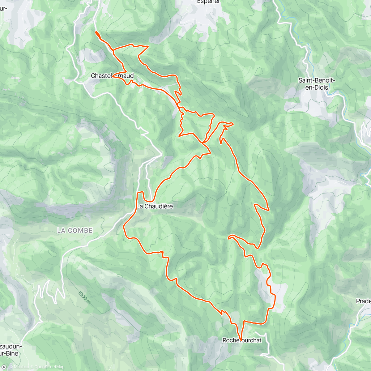 Map of the activity, La Roche-Arnaud Rochefourchat Classico🤩🤩🤩