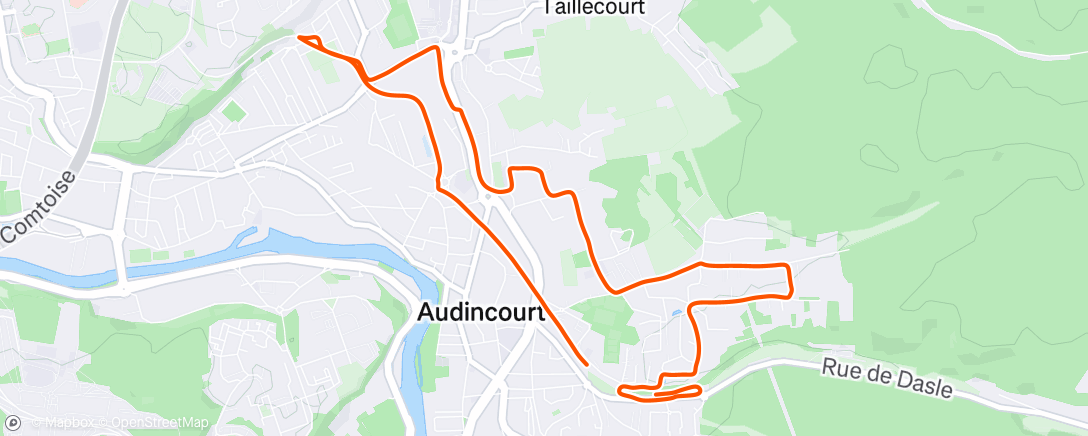 Map of the activity, Footing récup