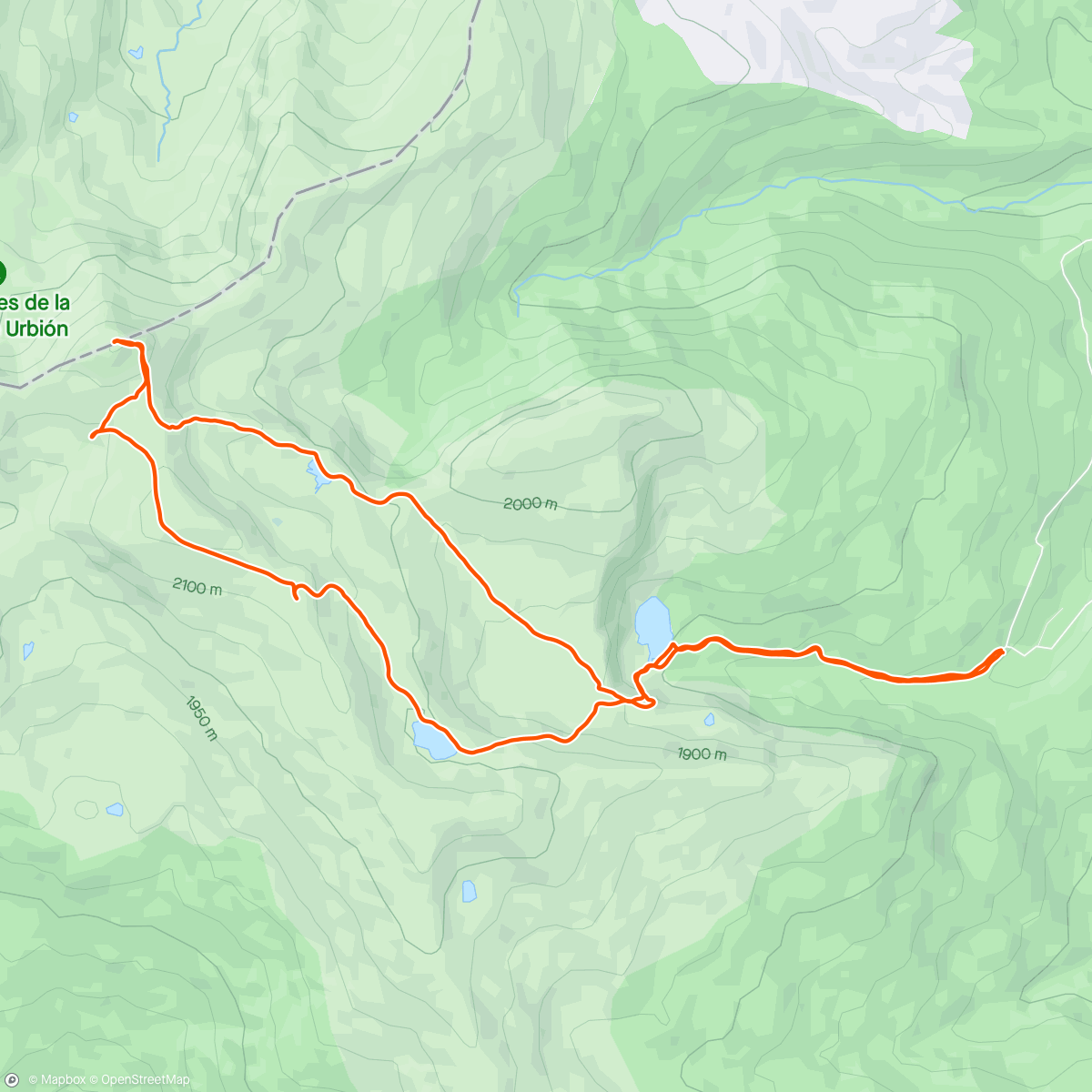 Map of the activity, Laguna negra - Pico Urbion