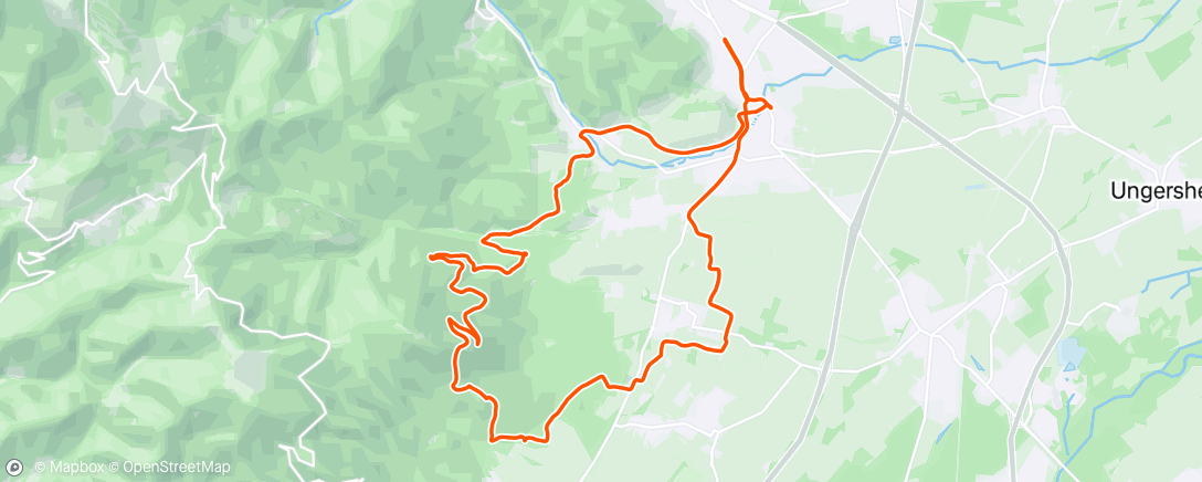 Map of the activity, Sortie Club VTT