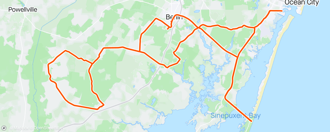 Carte de l'activité Morning E-Bike Ride