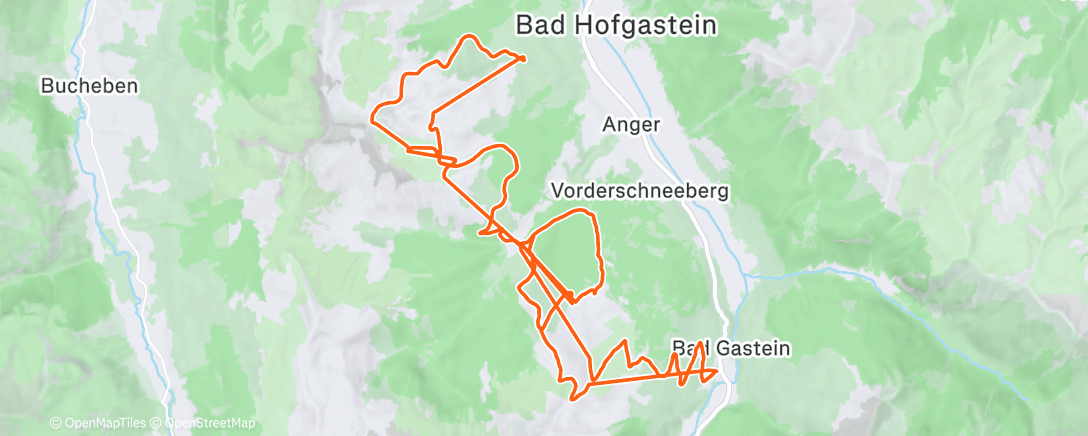 Map of the activity, Bad Gastein D4