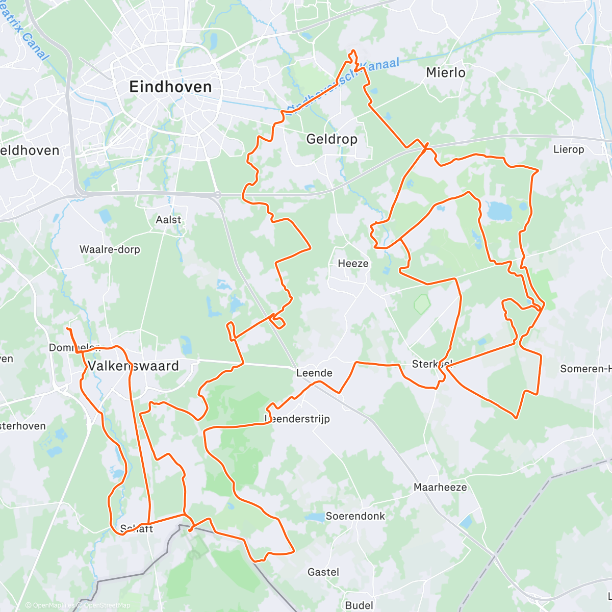 Map of the activity, Plug plug gravel/ modder feest