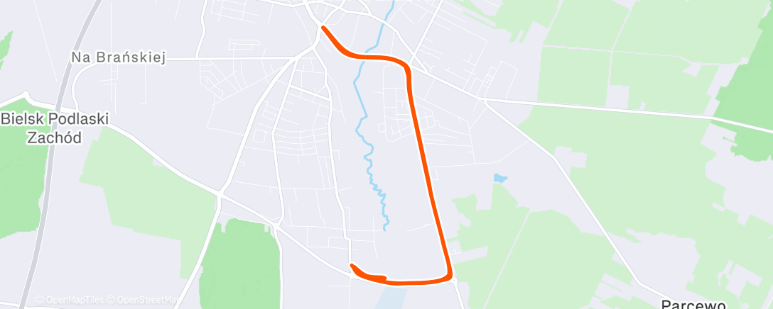 Map of the activity, Lunch Ride