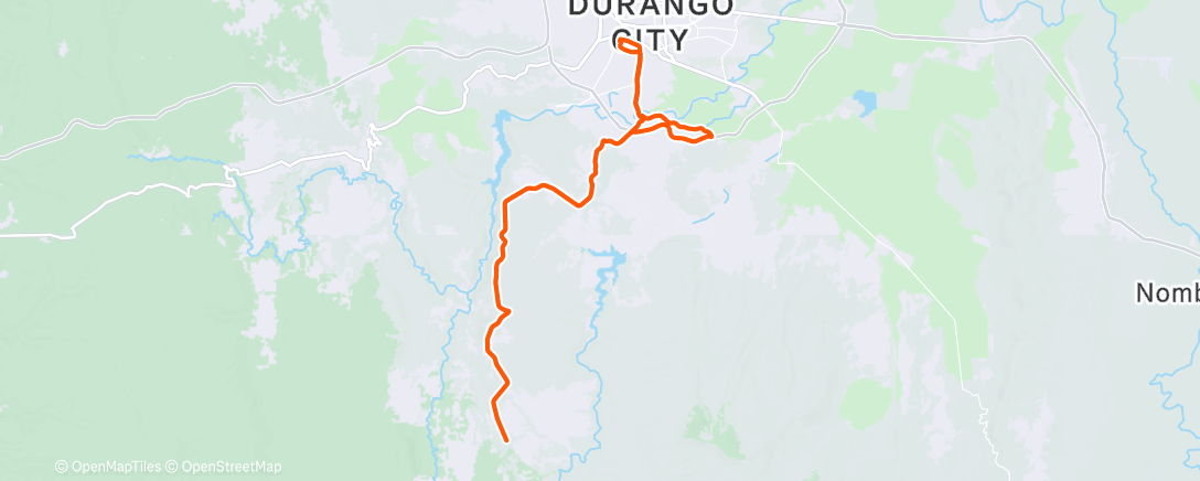 Карта физической активности (Morning Ride)