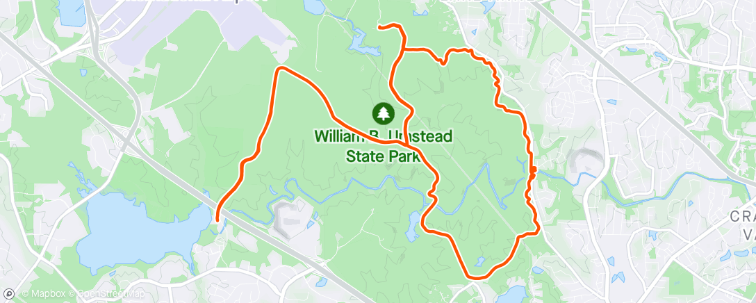 Map of the activity, Pre-Boston Miles