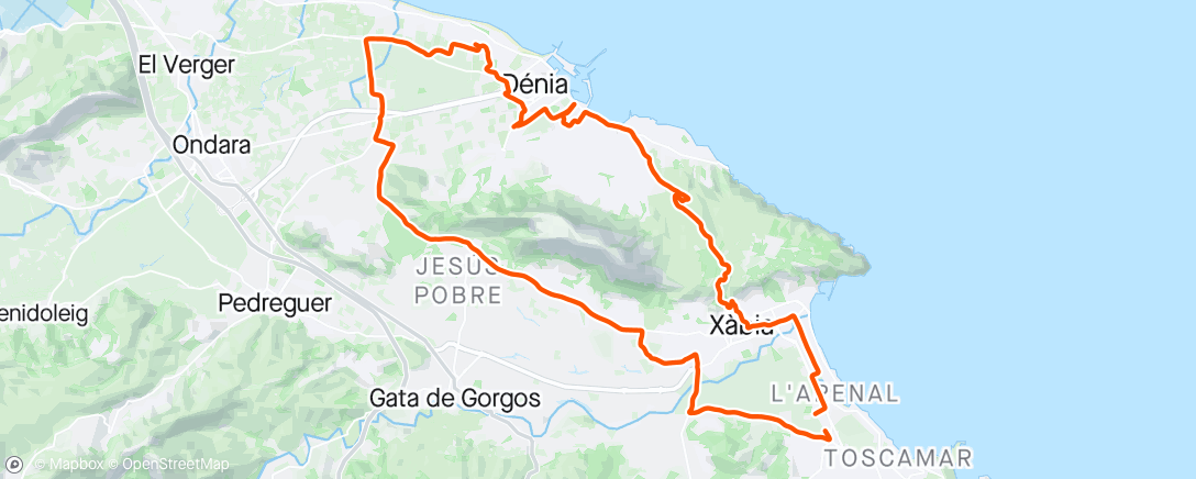 Mapa da atividade, Namiddagrit