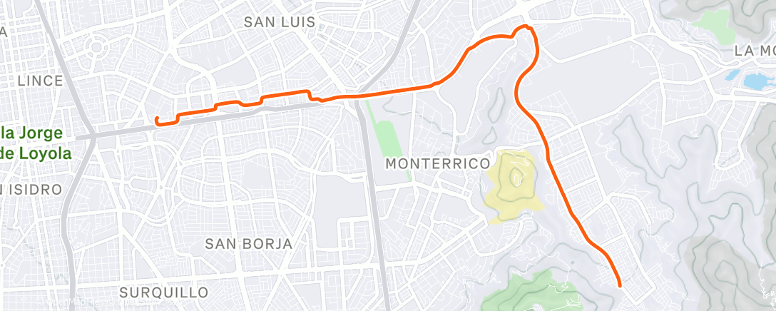 Карта физической активности (Vuelta ciclista por la mañana)