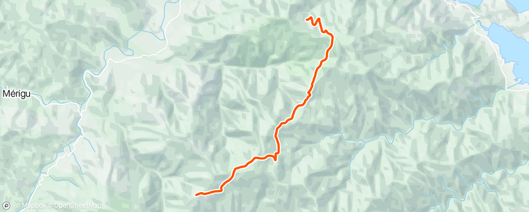 Map of the activity, Zwift - Moyenne intensité - 3x12' allure constante in France